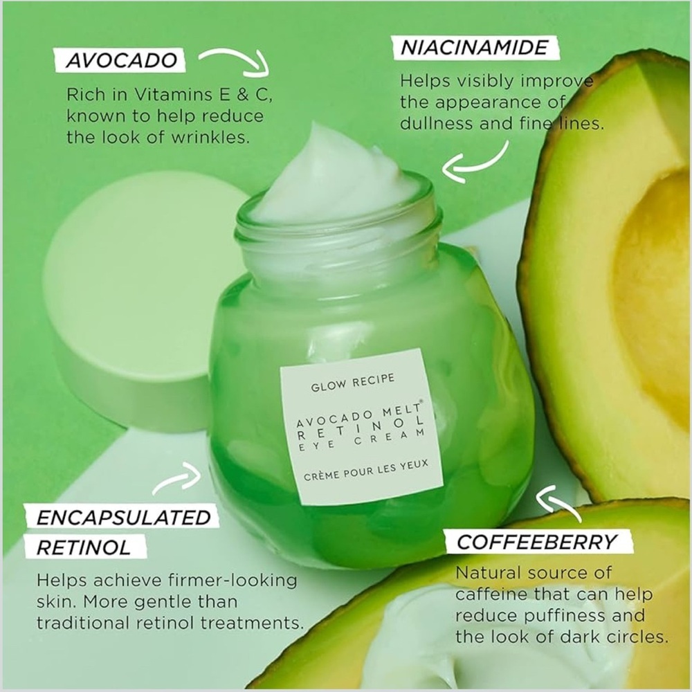 Glow Recipe Avocado Melt Retinol Eye Cream - Picture 2 of 8